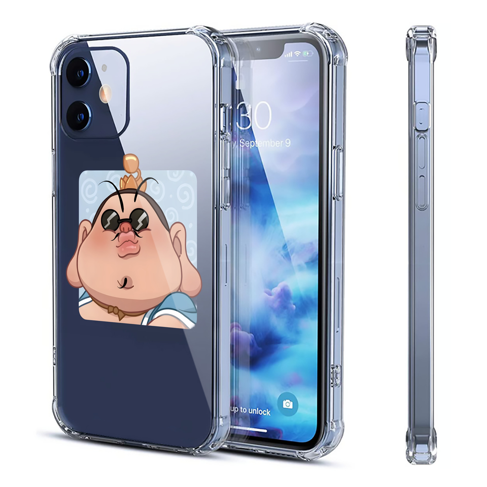 （画像用） Ne Zha 2 ナタ 魔童の大暴れ 【iPhone 12シリーズ対応】透明スマホケース（クリアソフトケース）